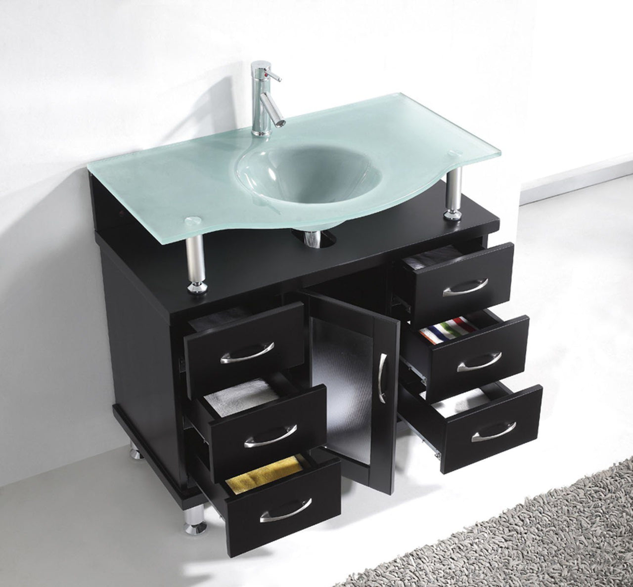 Virtu USA Vincente 36" Single Round Sink Espresso Top Vanity in Espresso Vanity Virtu USA 
