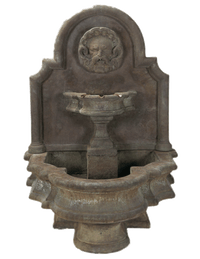 Thumbnail for Mascaron Wall Cast Ston Outdoor Garden Fountains With Spout Fountain Tuscan 