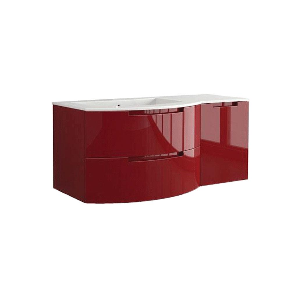 Latoscana Oasi 43" Red Glossy Modern Bathroom Vanity Vanity Latoscana 