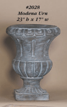 Modena Urn Cast Stone Outdoor Garden Planter Planter Tuscan 