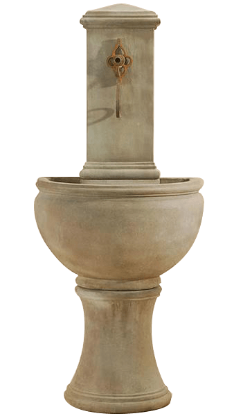 Modena Wall Outdoor Cast Stone Garden Fountain For Spout Fountain Tuscan 