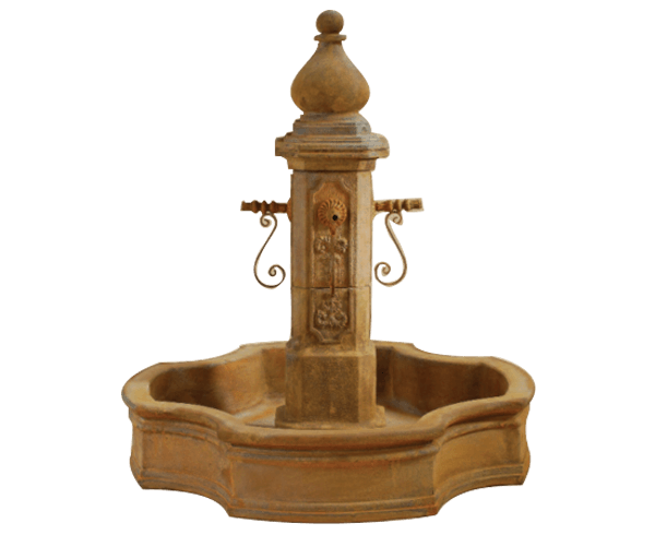 Monaco Pond Outdoor Cast Stone Garden Fountain Fountain Tuscan 