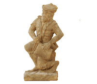 Thumbnail for Monkey With Drum Cast Stone Outdoor Garden Planter Planter Tuscan 