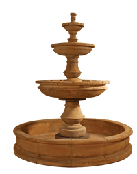Thumbnail for Montefalco Three Tier Pond Outdoor Cast Stone Garden Fountain Fountain Tuscan 