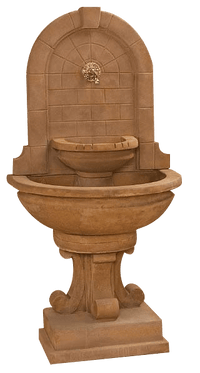 Thumbnail for Montefalco Wall Outdoor Cast Stone Garden Fountain For Spout Fountain Tuscan 