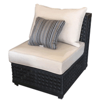 Thumbnail for Monterey Outdoor Armless Single Seater Outdoor Furniture Tuscan 