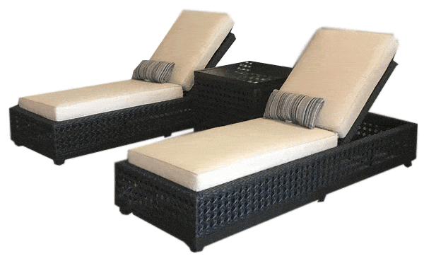 Monterey Outdoor Chaise and Side Table Outdoor Furniture Tuscan 