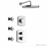 Thumbnail for Latoscana Novello Thermostatic Valve Shower System Option 4 In Chrome bathtub and showerhead faucet systems Latoscana 