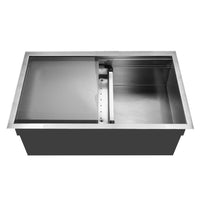 Thumbnail for Houzer Novus Series Dual Level Undermount Stainless Steel Large Single Bowl Kitchen Sink with Sliding Platform Kitchen Sink - Undermount Houzer 