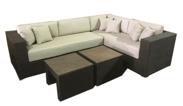 New Panorama Sectional With Tables Outdoor Furniture Tuscan 