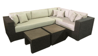 Thumbnail for New Panorama Sectional With Tables Outdoor Furniture Tuscan 