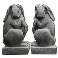 Thumbnail for Campania International Cast Stone Newport Rabbit Set Left and Right Statuary Campania International 