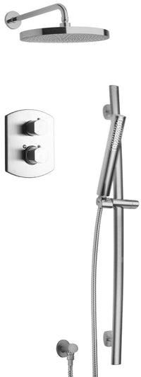 Thumbnail for Latoscana Novello Thermostatic Valve Shower System Option 2 In Chrome bathtub and showerhead faucet systems Latoscana 