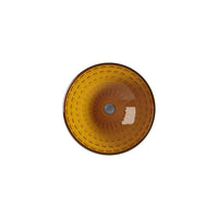 Thumbnail for Cantrio Dark orange glass vessel sink with square inlays Glass Series Cantrio 