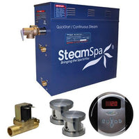 Thumbnail for SteamSpa OA1050BN-A Oasis 10.5 KW QuickStart Acu-Steam Bath Generator Package with Built-in Auto Drain in Brushed Nickel Steam Generators SteamSpa 