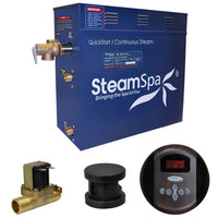 Thumbnail for SteamSpa OA900OB-A Oasis 9 KW QuickStart Acu-Steam Bath Generator Package with Built-in Auto Drain in Oil Rubbed Bronze Steam Generators SteamSpa 