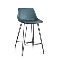 Thumbnail for Odette 24 in. Counter Stool Counter Stool Gingko Teal Blue 