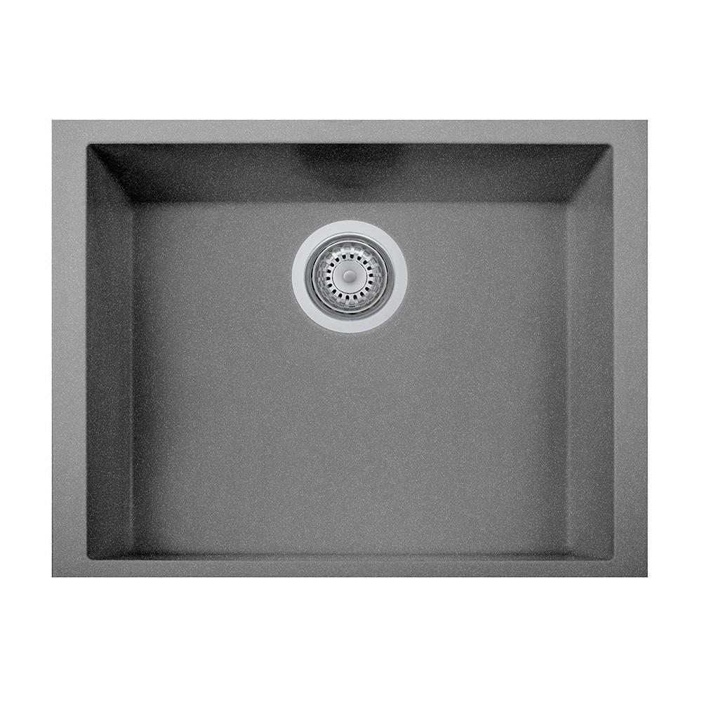 Latoscana Single Basin Undermoun Sink ON6010ST Kitchen Sink Latoscana Titanium 