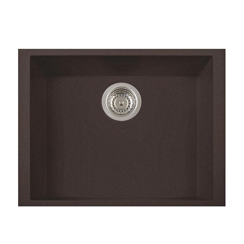 Latoscana Single Basin Undermoun Sink ON6010ST Kitchen Sink Latoscana Brown 