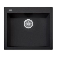 Thumbnail for Latoscana Single Basin Drop-In Sink ON6010 Kitchen Sink Latoscana Black Metallic 