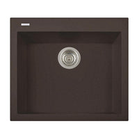 Thumbnail for Latoscana Single Basin Drop-In Sink ON6010 Kitchen Sink Latoscana Brown 