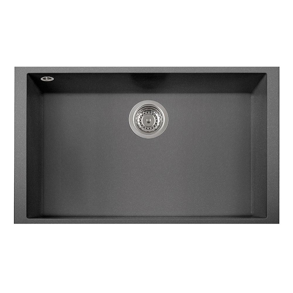 Latoscana Single Basin Undermount Sink ON7610ST Kitchen Sink Latoscana Titanium 