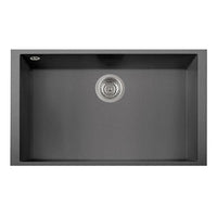Thumbnail for Latoscana Single Basin Undermount Sink ON7610ST Kitchen Sink Latoscana Titanium 