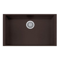 Thumbnail for Latoscana Single Basin Undermount Sink ON7610ST Kitchen Sink Latoscana Brown 