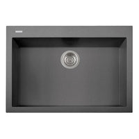 Thumbnail for Latoscana Single Basin Drop-In Sink ON7610 Kitchen Sink Latoscana Titanium 