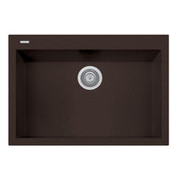 Thumbnail for Latoscana Single Basin Drop-In Sink ON7610 Kitchen Sink Latoscana Brown 