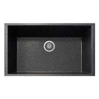 Thumbnail for Latoscana Plados Sink Contemporary Styling ON8410ST Kitchen Sink Latoscana Black Metallic 