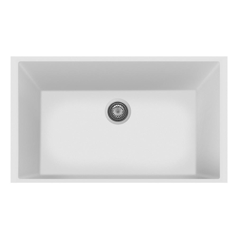 Latoscana Plados Sink Contemporary Styling ON8410ST Kitchen Sink Latoscana Milk White 