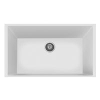 Thumbnail for Latoscana Plados Sink Contemporary Styling ON8410ST Kitchen Sink Latoscana Milk White 