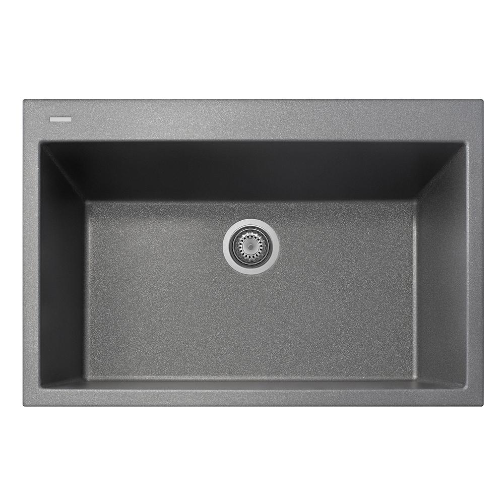 Latoscana Single Basin Drop-In Sink ON8410 Kitchen Sink Latoscana Titanium 
