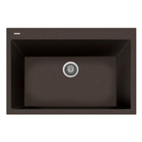 Thumbnail for Latoscana Single Basin Drop-In Sink ON8410 Kitchen Sink Latoscana Brown 