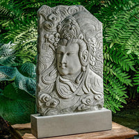 Thumbnail for Campania International Antique Quan Yin Plaque Cast Stone Campania International 
