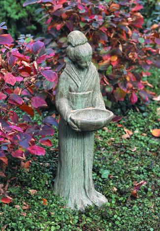 Oriental Maiden w/bowl Statuary Statuary Campania International 