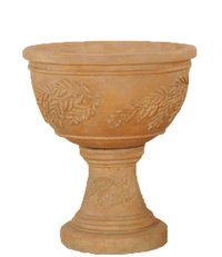 Thumbnail for Oliva Urn Cast Stone Outdoor Garden Planter Planter Tuscan 