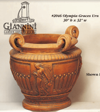 Thumbnail for Olympia Graces Urn Cast Stone Outdoor Garden Planter Planter Tuscan 
