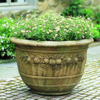 Thumbnail for Campania International Cast Stone Round Pomegranate Planter Urn/Planter Campania International 