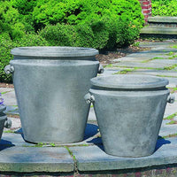 Thumbnail for Campania International Cast Stone Scroll Handle Large Planter Urn/Planter Campania International 