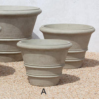 Thumbnail for Campania International Cast Stone Mesa Large Planter Urn/Planter Campania International 