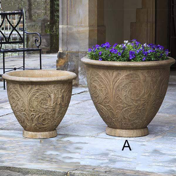 Campania International Cast Stone Arabesque Large Planter Urn/Planter Campania International 