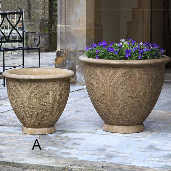 Campania International Cast Stone Arabesque Medium Planter Urn/Planter Campania International 