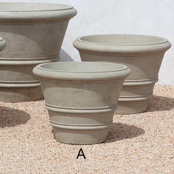 Campania International Cast Stone Classic Rolled Rim 24" Urn/Planter Campania International 