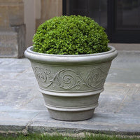 Thumbnail for Campania International Cast Stone Arabesque Rolled Rim Planter Urn/Planter Campania International 