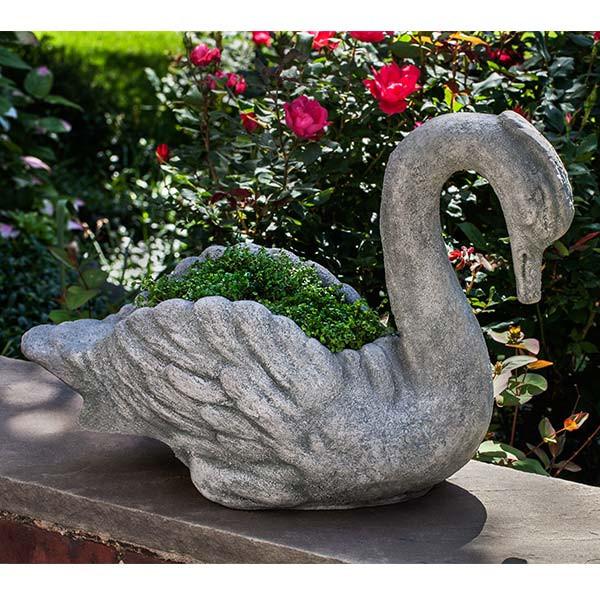 Campania International Cast Stone Newport Swan Urn/Planter Campania International 