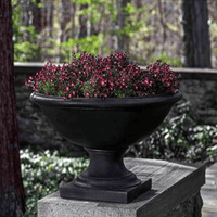 Thumbnail for Campania International Cast Stone Low Savannah Urn Urn/Planter Campania International 