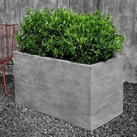 Thumbnail for Campania International Cast Stone Chênes Brut Long Box Planter Urn/Planter Campania International 