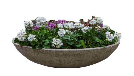 Campania International Cast Stone Textured Zen Bowl Urn/Planter Campania International 